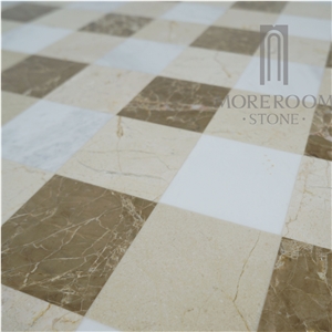 Golden Cream Marble Medallions Design Floor &Wall Marble-Composite Marble