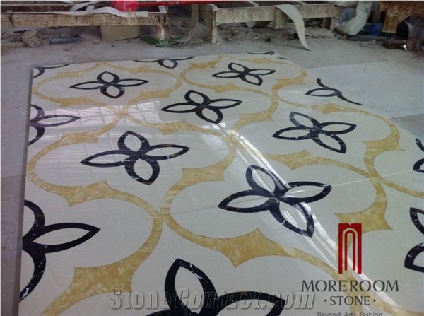 Italy Composited Marble Waterjet Medallion Water Jet Marble Designs Italian Marble Price Marble Inlay Flooring Design