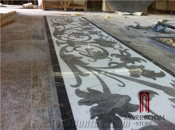 Italy Composited Marble Waterjet Medallion Water Jet Marble Designs Italian Marble Price Marble Inlay Flooring Design