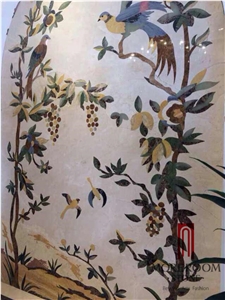 Italy Composited Marble Waterjet Medallion Water Jet Marble Designs Italian Marble Price Marble Inlay Flooring Design