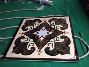 Italy Laminated Marble Water-Jet Medallions,Flower Designs Italian Marble Price Marble Inlay Flooring Design