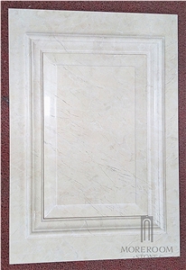 Italy Marble 3d Wall Panel Decorative Polished Wall Panel Home Building Materials, Italy Beige Marble Home Decor
