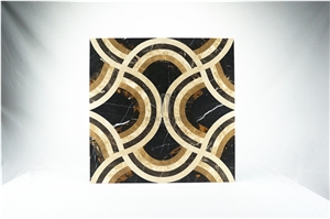 Italy Portoro Gold Marble Italy Marble Price Floor Medallions Polished Marble Tile