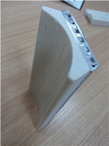 Marble Honeycomb Skirting, Aluminated Lightweight Stone Border
