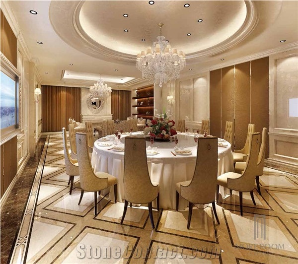 Marble Mosaic Borders Beige Composite Marble Border Design Laminated Marble Border Tile, Turkey Beige Marble Molding & Border