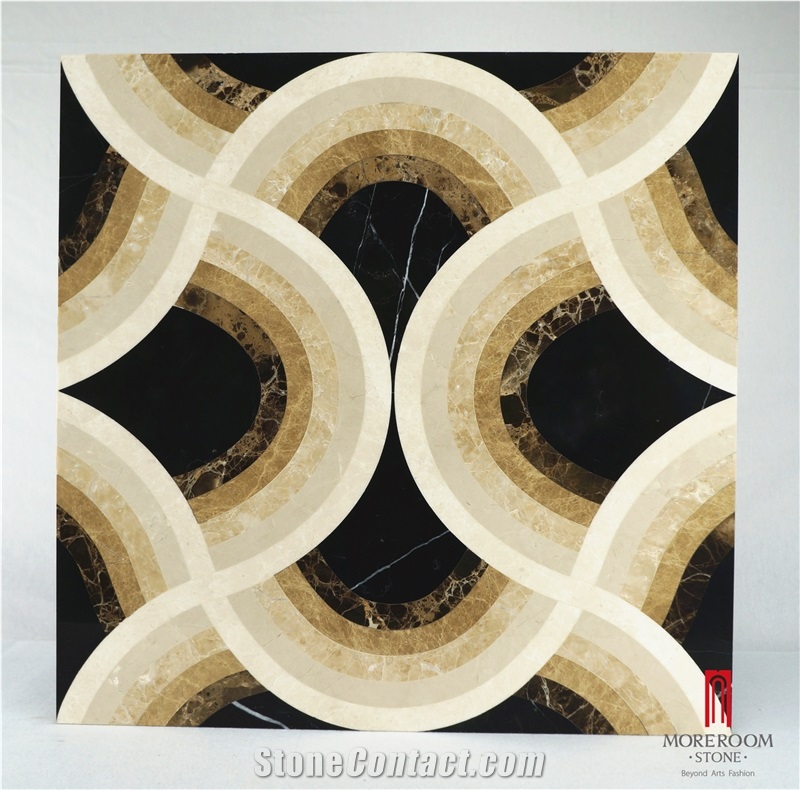 Marble Waterjet Medallion for Backgound Wall Design