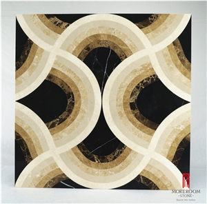 Marble Waterjet Medallion for Backgound Wall Design