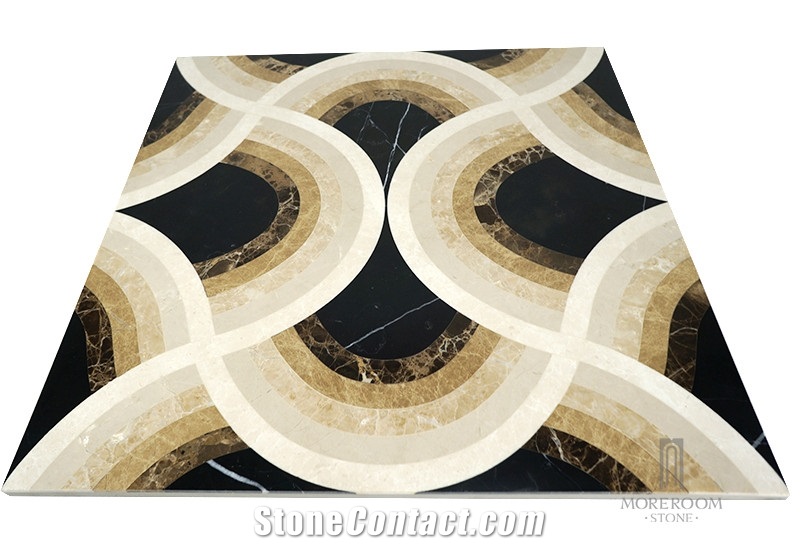 Marble Waterjet Medallion for Backgound Wall Design