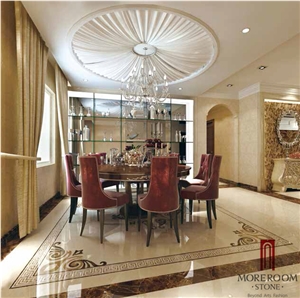 Multicolor Marble Flooring Border Designs, Waterjet Marble Borders Tile