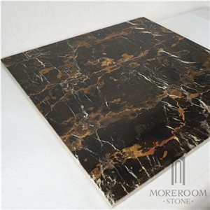 Nero Portoro Marble Slabs & Tiles;Marble Panel;Marble Flooring Design
