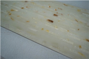 Onyx White Orange Slabs & Tiles,Bathroom Onyx Tile Design;Onyx Wall Covering;Onyx Pattern