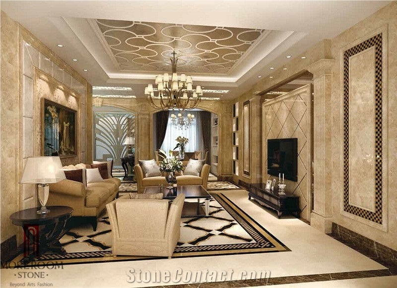 Spain Black Marble Nero Margiua Golden Age Marble Border Skirtings Mosaic Border Border Decos for Home, Nero Marquina Marble Mosaic Border