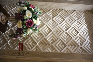 Spain Crema Marfil Marble Home Decor, Natural Stone 3d Marble Decor Design Background Interior Decoration 3d Pictures Home Decoration