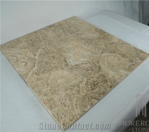 Square Floor Laminated Panel ; Oman Royal Beige Marble;Marble Tiles & Slabs