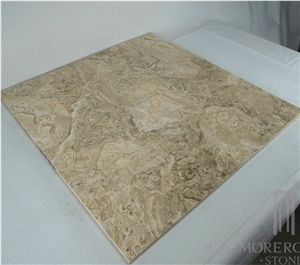 Square Floor Laminated Panel ; Oman Royal Beige Marble;Marble Tiles & Slabs