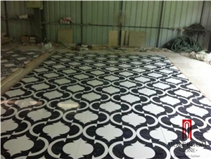 Turkey Laminated Marble Water-Jet Medallions Floor Flowers Design Turkish Marble Price Home Marble Floor Design Square Medallion