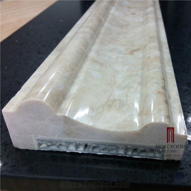 Turkey Latte Beige Marble Moulding, Cheap Price Marble Wall Moulding, Decor 3d Border