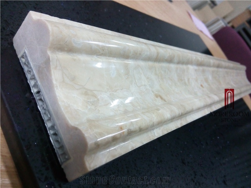 Turkey Latte Beige Marble Moulding, Cheap Price Marble Wall Moulding, Decor 3d Border