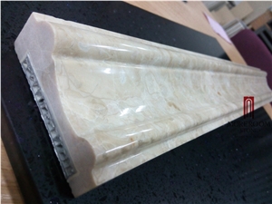Turkey Latte Beige Marble Moulding, Cheap Price Marble Wall Moulding, Decor 3d Border
