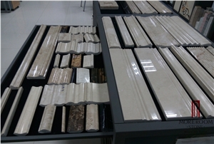 Turkey Latte Beige Marble Moulding, Cheap Price Marble Wall Moulding, Decor 3d Border
