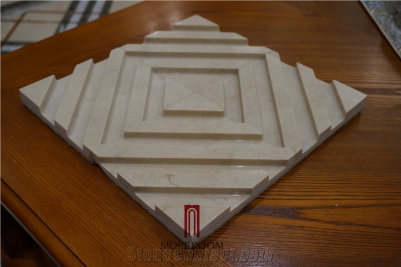 Wall Art Decor 3d Wall Panel, 3d Marble Decor Panel, Cultural Stone Tile for Interior Decor, Aktas White Beige Marble Cultured Stone
