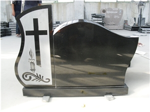 Absolute Black Granite Tombstone,Shanxi Black Granite Monument & Tombstone