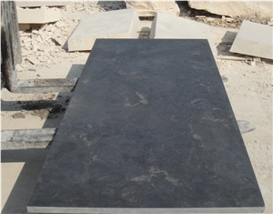 Blue Limestone Polished Tiles, China Blue Limestone