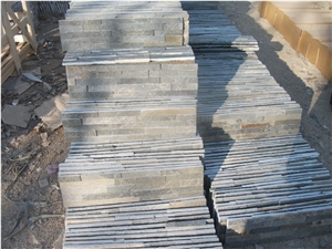 Cheap Chinese Grey Slate Wall Panel Cultured Stone