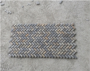 China Slate Mosaic, Rusty Slate Mosaic