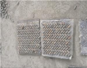 China Slate Mosaic, Rusty Slate Mosaic