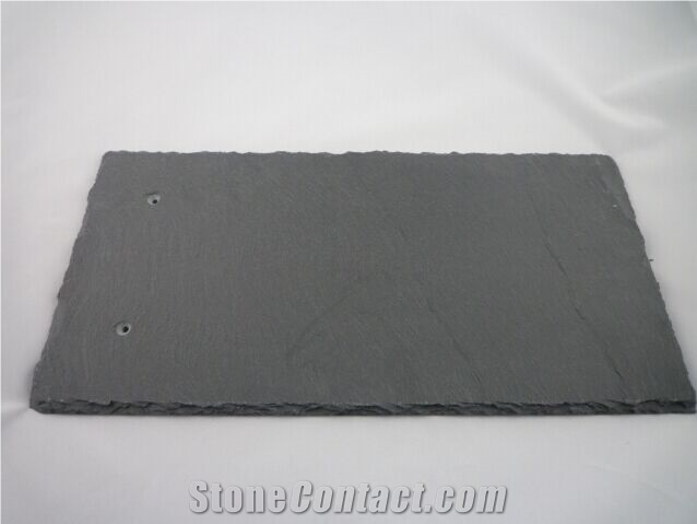 Chinese Cheap Natual Split Black Roofing Slate Tile, China Black Slate
