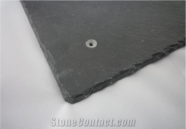 Chinese Cheap Natual Split Black Roofing Slate Tile, China Black Slate