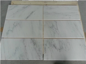 Cut-To-Size Stone Form and Polished Surface White Marble Tiles, White Mable Paving Tiles, White Color Marble Cladding Tiles