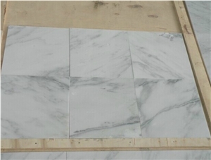 Cut-To-Size Stone Form and Polished Surface White Marble Tiles, White Mable Paving Tiles, White Color Marble Cladding Tiles