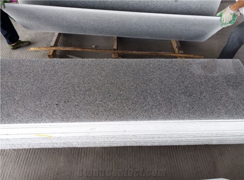 G603 Polished Half Slabs, China Grey Granite Tiles & Slabs
