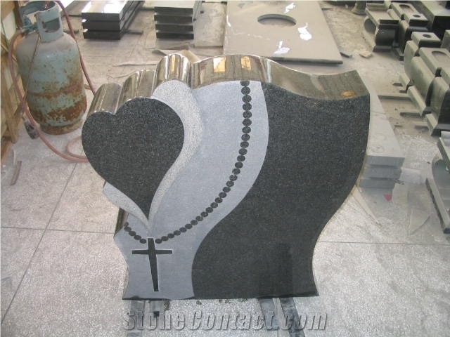 G654 Granite Tombstone,Padang Dark Granite Gravestone & Monument