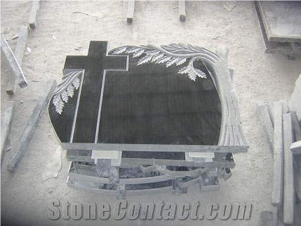 G654 Granite Tombstone,Padang Dark Granite Gravestone & Monument