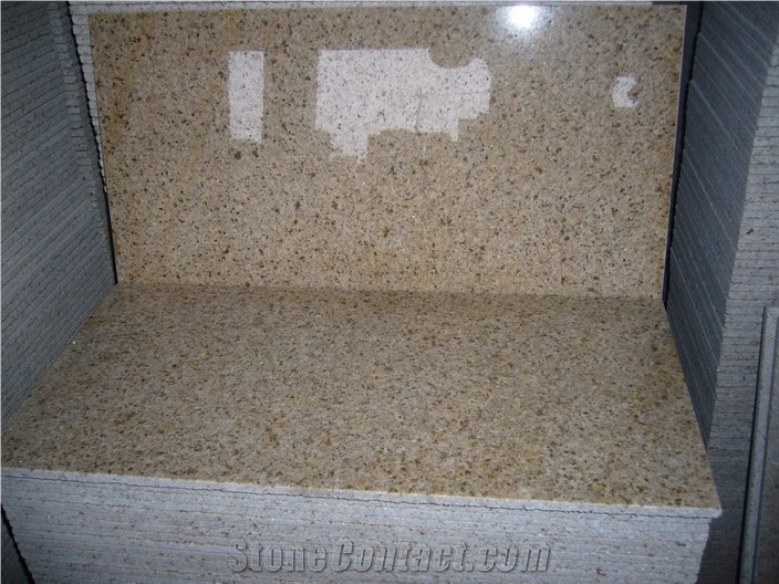 G682 Granite Tile, China Yellow Rusty Granite Tile