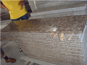G687 Granite Stairs & Steps, Peach Red Stair Treads, Cheap Price China Pink Granite Staircase