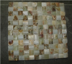 Green Onyx Polished Mosaic Tile, Green Onyx Polished Mosaic Green Onyx Polished Mosaic Tile, Green Onyx Polished Mosaic