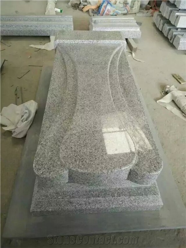 Israel Type Tombstone Manufacturer Supplier from Own Factory , Snow White Grey Granite Monument & Tombstone
