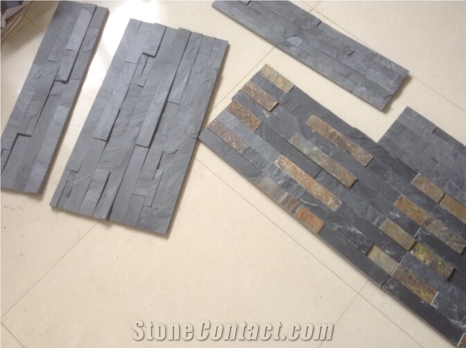 Natural Slate Stone, Black Slate Type Cultured Stone