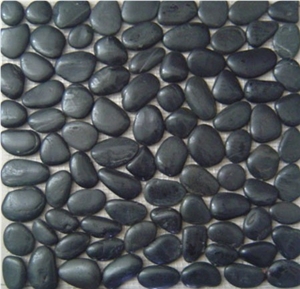 Pebbles on Mesh, Black Pebbles