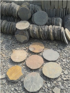 Rusty Slate Cube Stone & Stepping Stone, Slate Stepping Garden Stone