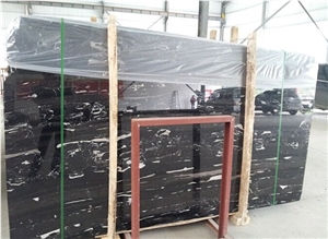 Silver Dragon Marble Slabs, China Black & White Vein Marble Slabs & Tiles,Silver Portoro Marble Slabs