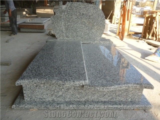 Surf White, Sea Wave White Flower, Spary White Granite Tombstone & Monument,Memorials,Gravestone
