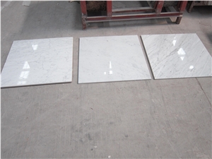 White Color Bianco Carrara Marble Tiles,Italian White Carrara Marble Composite Tiles, Carrara White Marble Stone