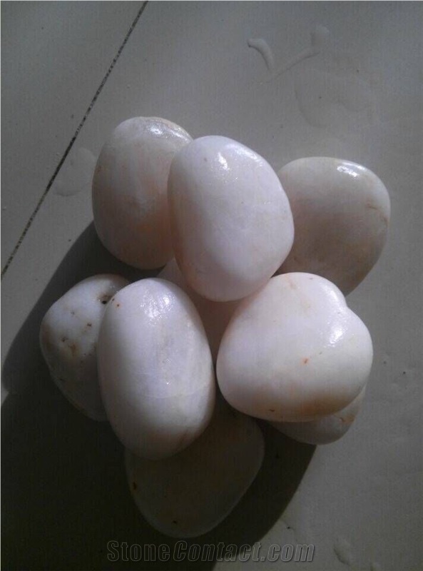 White Natural Pebble Stone