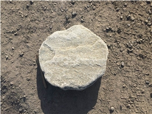 White Stepping Stone, Slate Stepping Stone for Garden