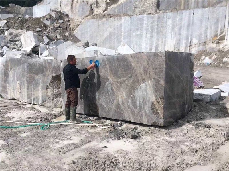 Dark Emperador Marble Block, Turkey Brown Marble